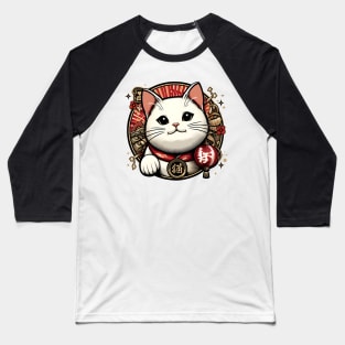 White Cat Baseball T-Shirt